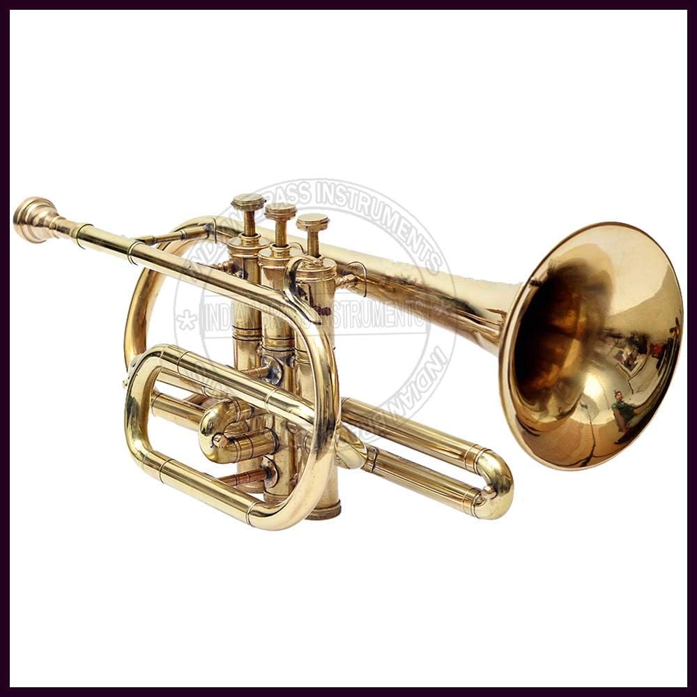 CORNET Bb PITCH BRASS WITH HARD CASE AND MOUTHPIECE