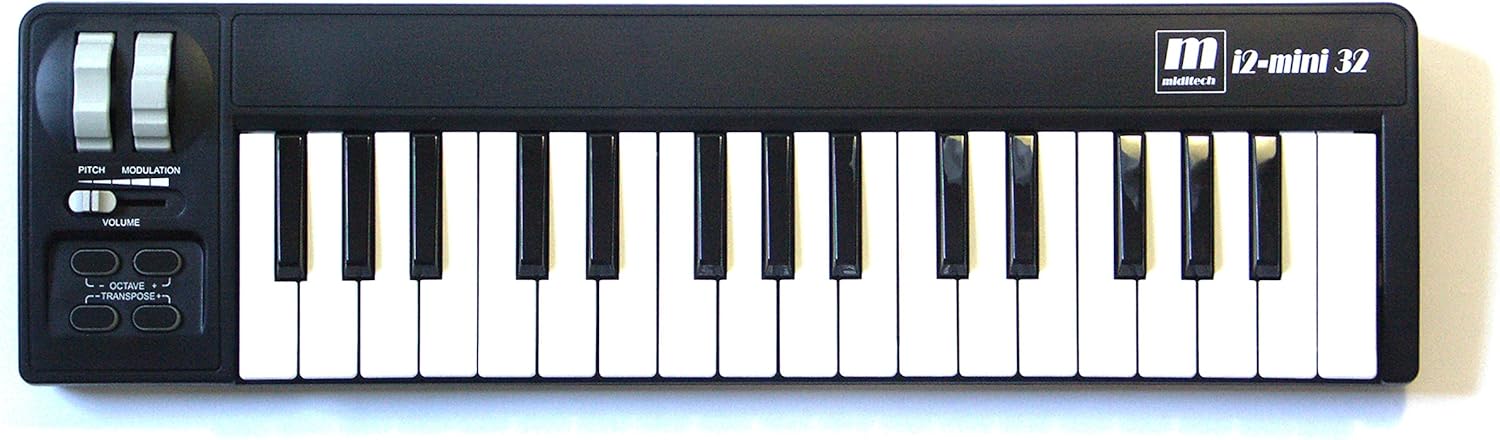 MIDITECH i2Mini32 Mini 32-Key MIDI Keyboard Black