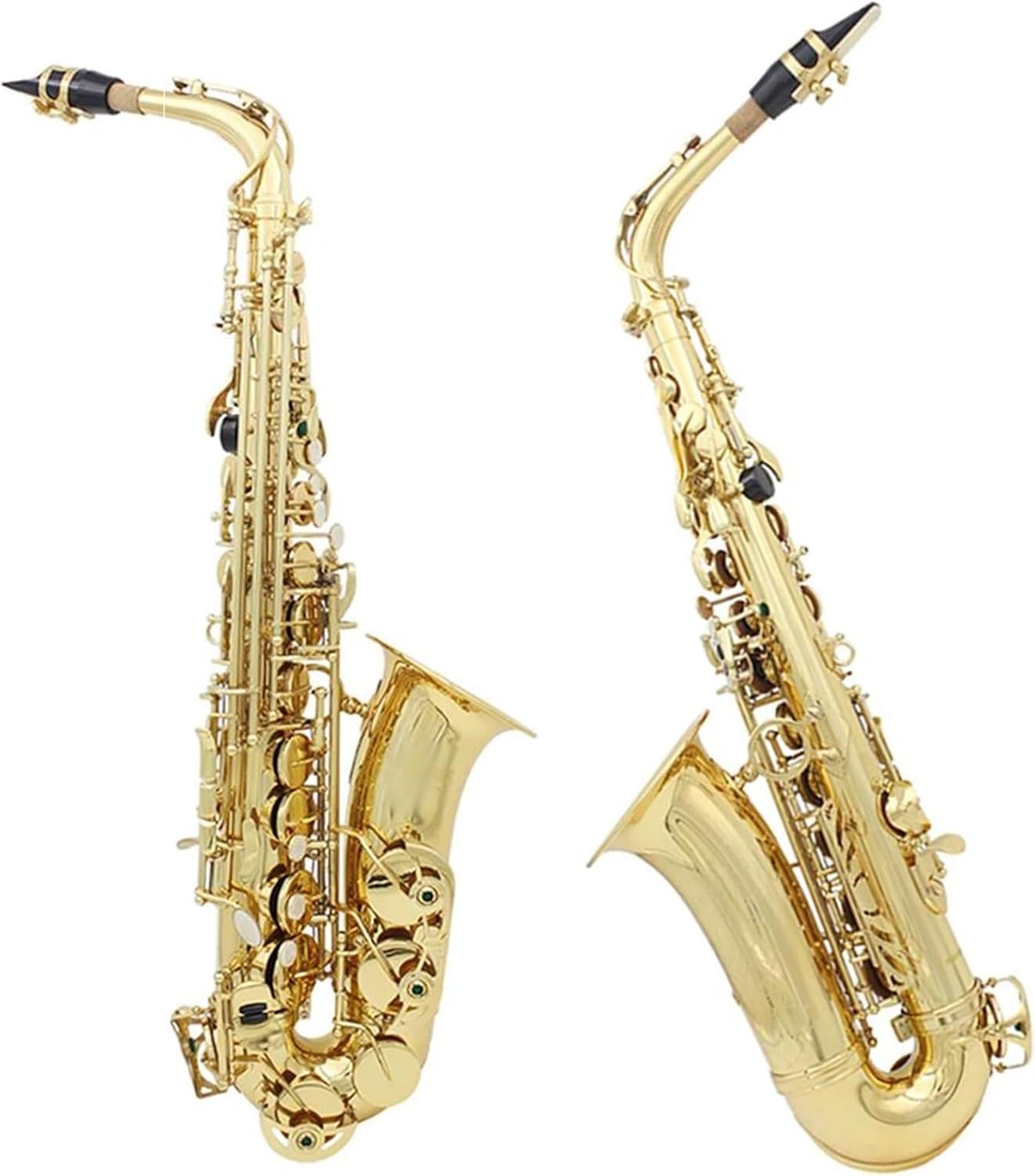 Beginner saxophone Alto Saxophone Brass Lacquered Gold Eb E Flat Sax Woodwind Instrument With Case Accessories
