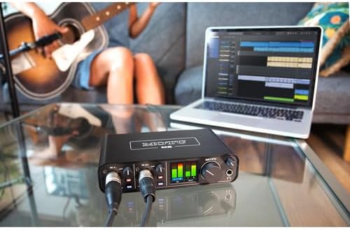 MOTU M2 USB-C Audio-MIDI Interface (3120) Bundle with 10 Ft XLR Cable, Fiber Cloth, Cable ties
