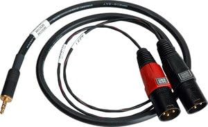 Sescom SES-IPOD-XLRM06 3.5mm Mini Stereo Plug to Dual XLR Female Plugs