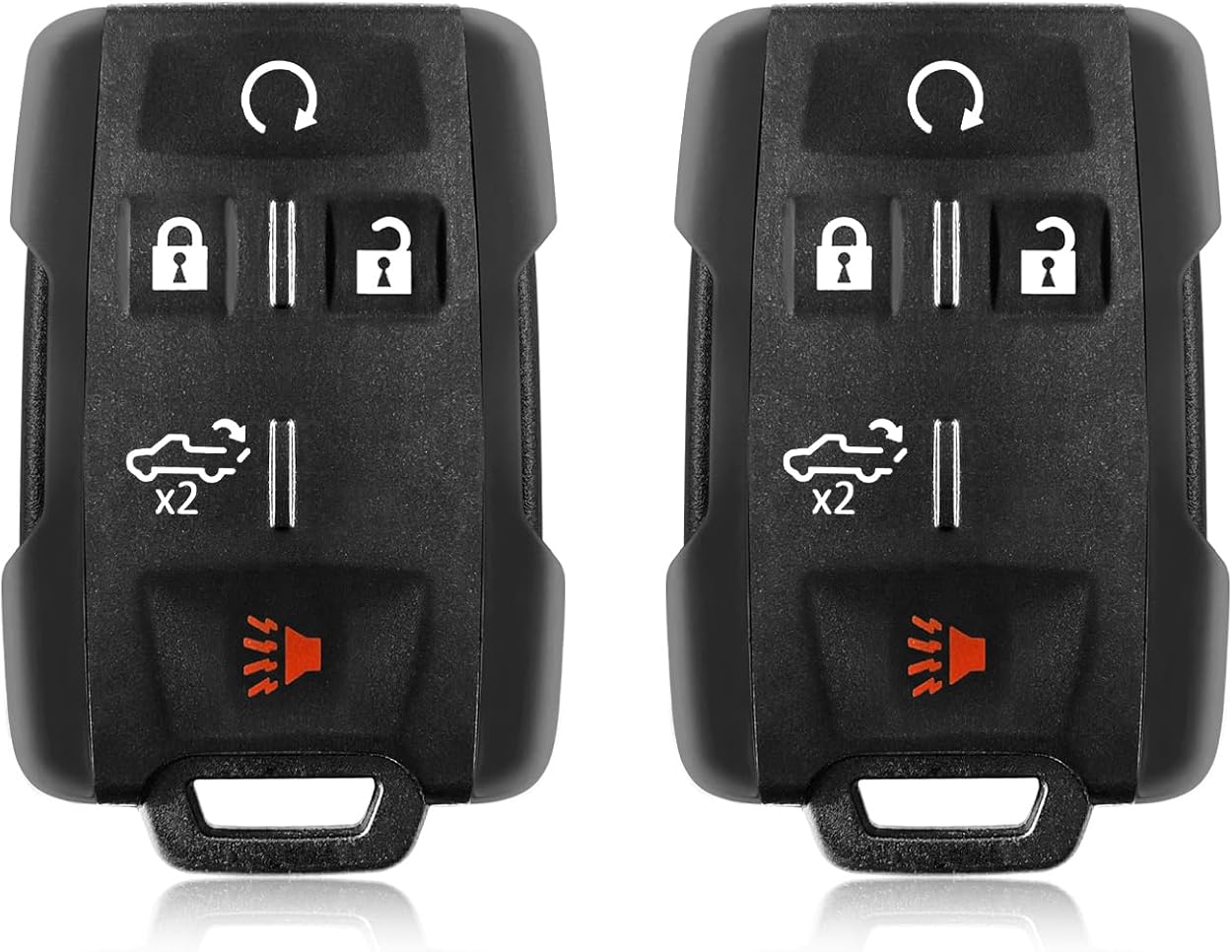 2 Keylessbest Replacement for 2018 2019 2020 2021 Chevrolet Silverado Colorado GMC Sierra Key Fob Remote Control M3N-32337200 5 Buttons 434MHz
