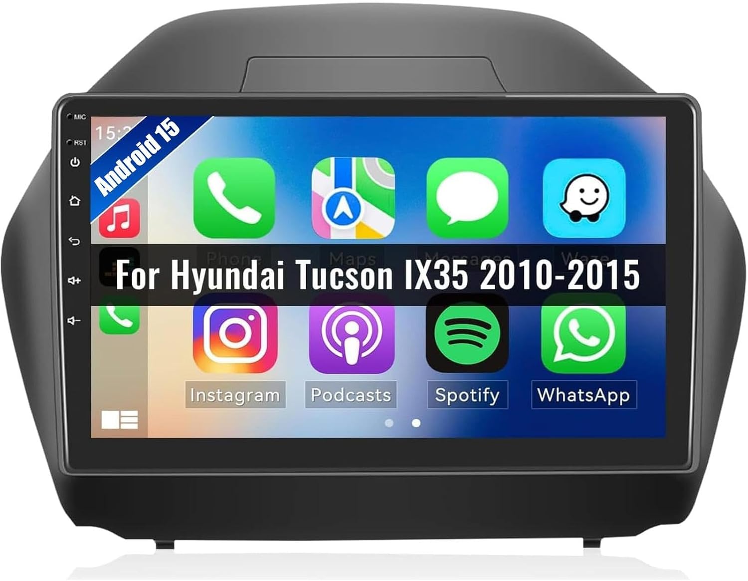 Camecho Car Radio Head Unit Android 13 for Hyundai Tucson IX35 2010-2015 Radio, 10