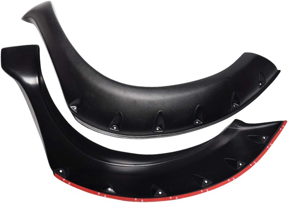 Sunny Car New Auto 6Pcs Black Pocket Rivet Fender Flares for 2005 2006 2007 2008 2009 2010 2011 VlGO 4-Door