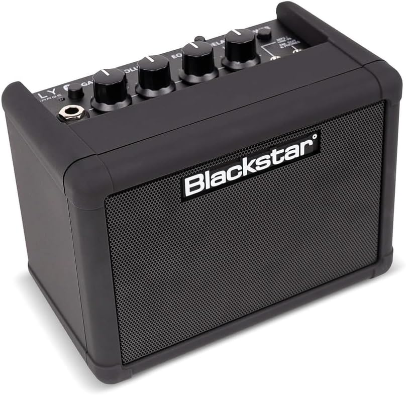 Blackstar Fly 3 - 3-watt 1x3 inch Compact Mini Guitar Amp w/ Bluetooth, USB Rechargeable Battery, and 2 Channels - Black