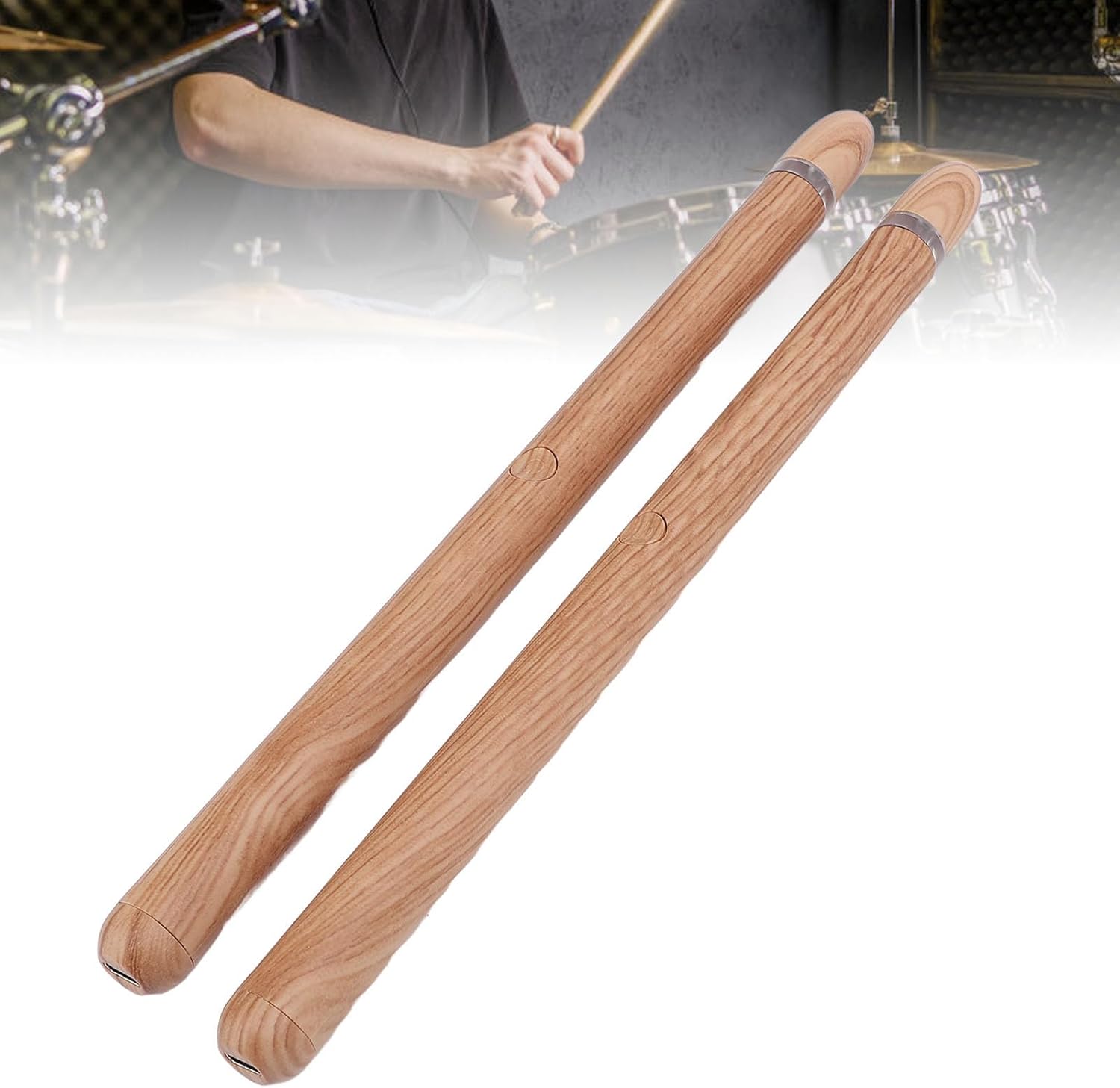 Virtual Electronic Drum Set, Smart Electronic Drum Set Machine for Beginners Adults Kids Gift, Air with Drumsticks Pedals, Play Anywhere