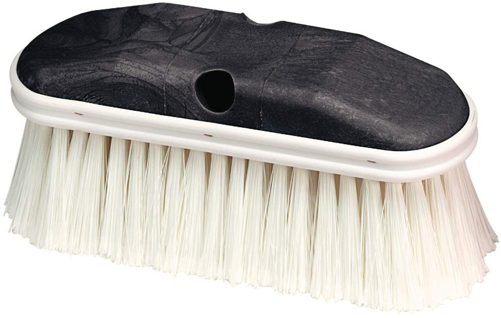 Carlisle FoodService Products 36120902 Plastic Block Vehicle Wash Brush, Polystyrene Bristles, 2-3/4