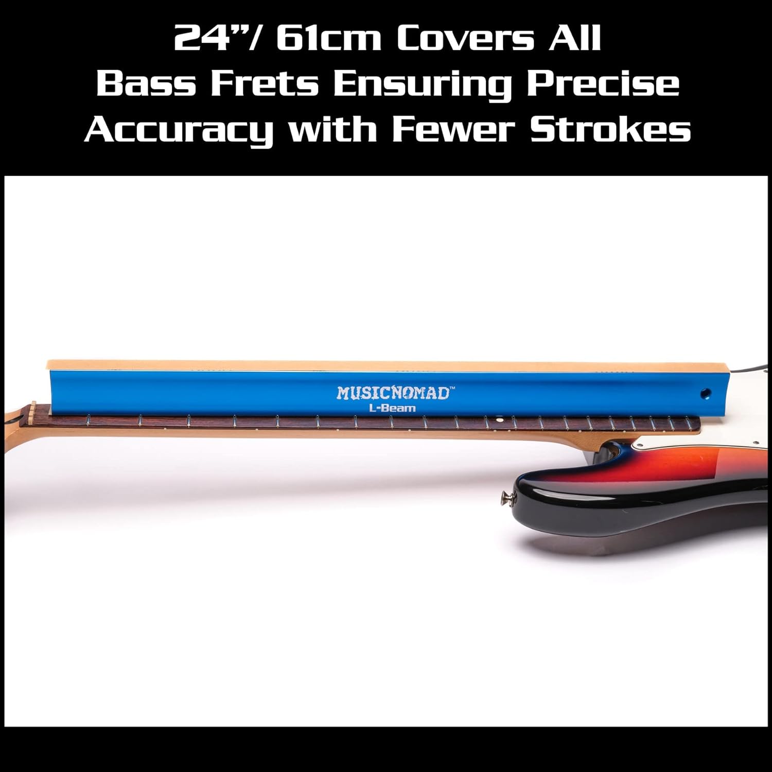 MusicNomad Fret Leveler - Leveling (L-Beam) 24