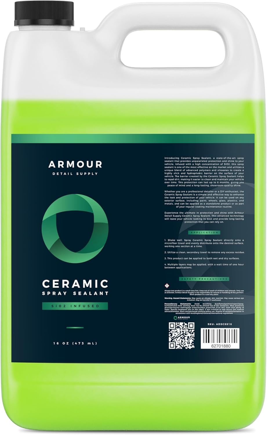 Armour Detail Supply Ceramic Spray Sealant Coating - Superior Automotive Protection, Safe on all Vehicles, Ultra Hydrophobic