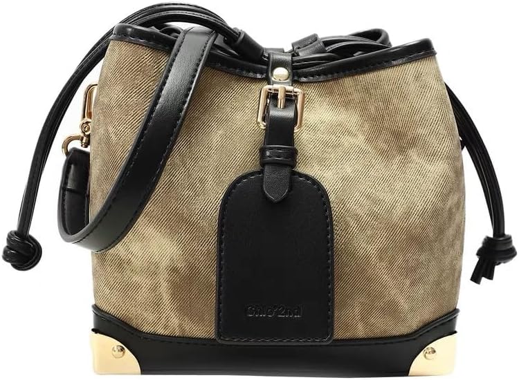 Bucket Bag The Bucket Purse Leather Bucket Bag Drawstring Handbag Crossbody Shoulder Hobo Bag for Women