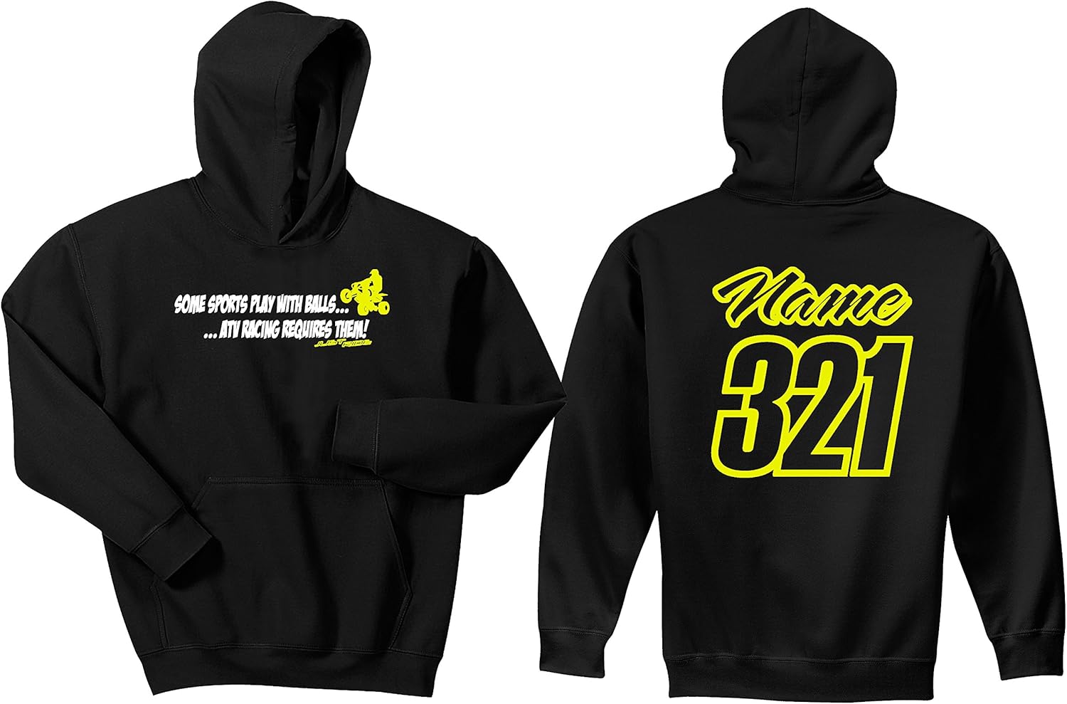 Just Ride QUAD HOODIE SWEAT SHIRT ATV RACING REQUIRES BALLS