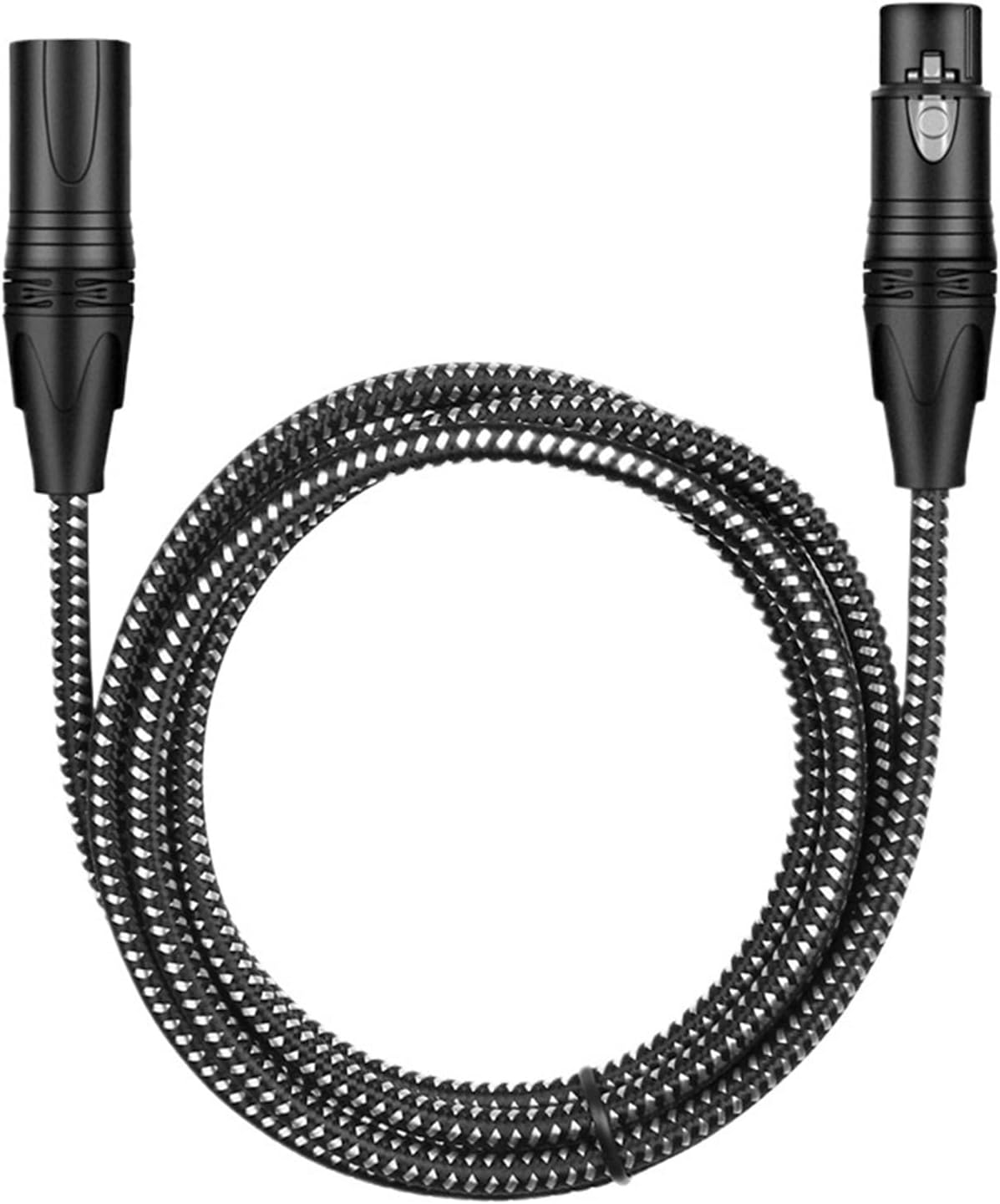 3-Pin Male to Female Mic Balanced Audio Cable XLR Mic Patch for Powered Speaker DMX LED Effector Aqualizer Speaker Mixer(1.5m)