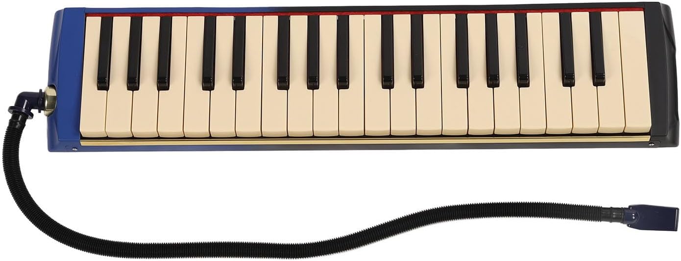 37 Keys Melodica Instrument Double Soft Tubes Melodica Air Piano with 2pcs Mouthpiece Melodica Instrument Piano with Carrying Bag for Kids Beginners Adults