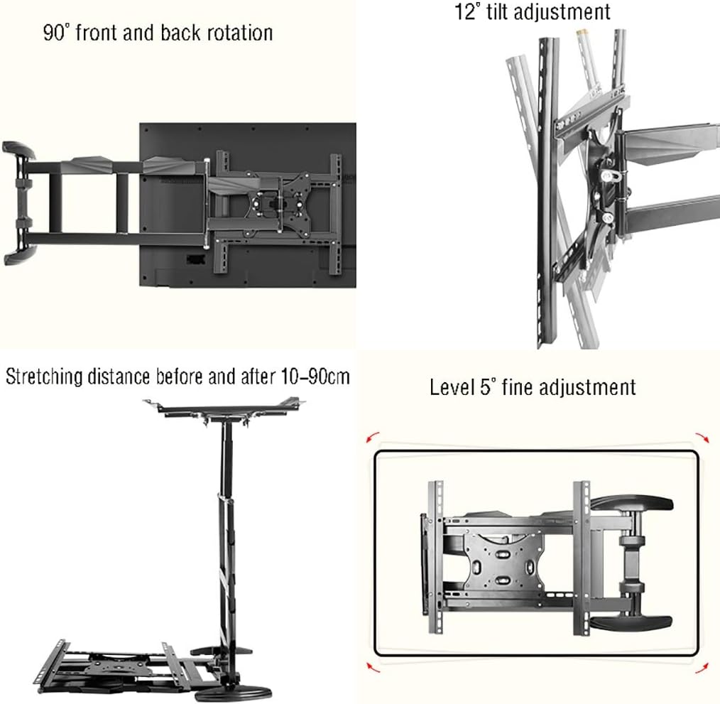 TV Stand Full Motion Articulating TV Wall Mount Bracket, for 32-70 Inch (110-900mm) LED, Max Load 45kg