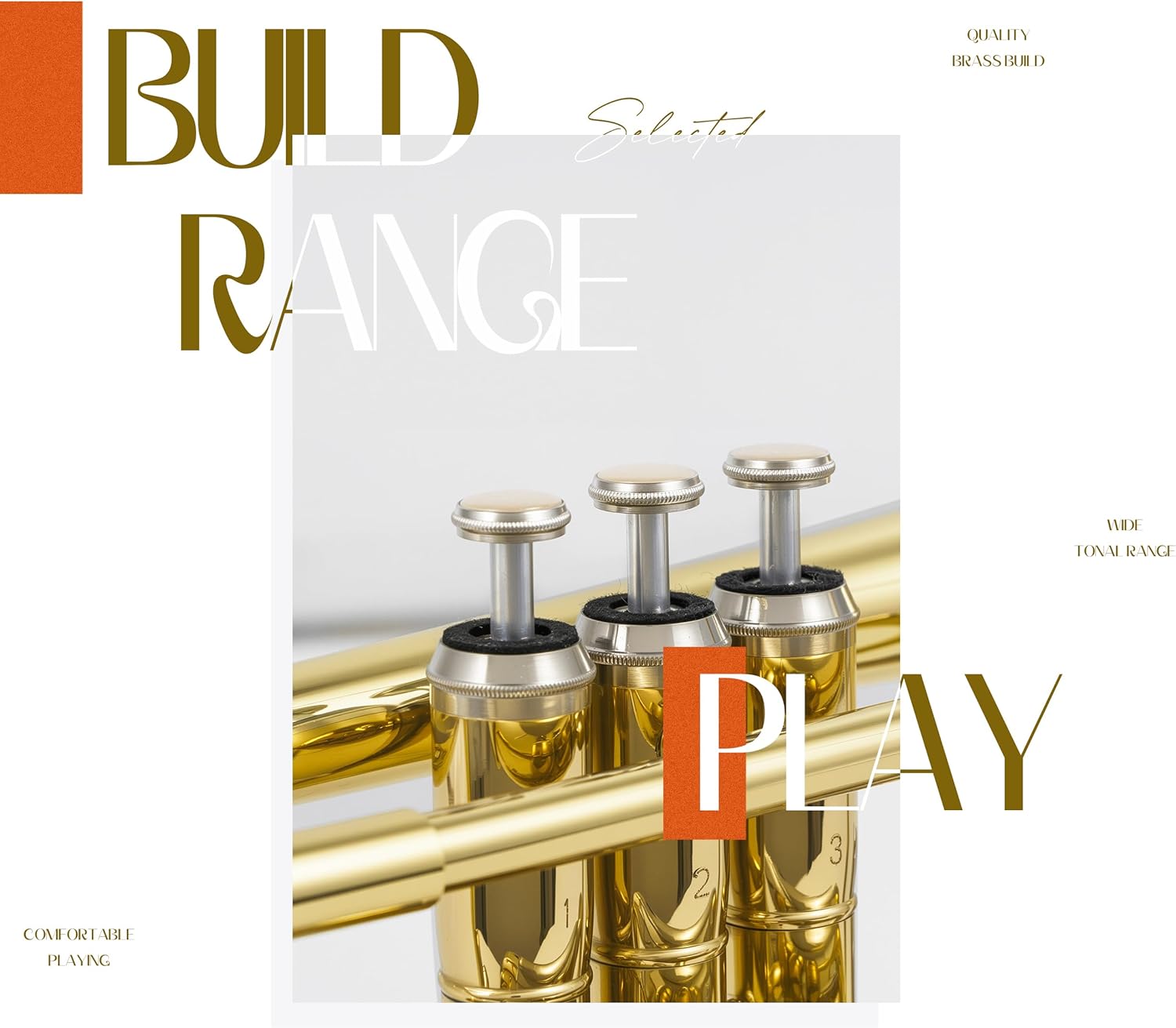 AKLOT Player-Friendly Bb Cornet Kit: Warm Tone with Gold Brass Leadpipe, Hand-Hammered Bell, Smooth Valve Action, Includes Hard Case, Mouthpiece, Gloves, Cloth – Great for Jazz, Marching & Students