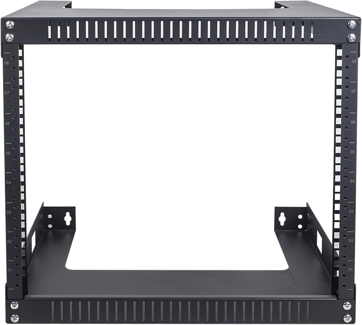 Sound Town 2-Post 8U Wall Mount Open Frame Rack, 16