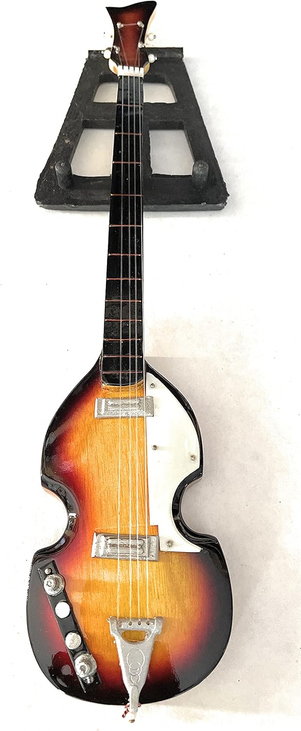 Pro Beatle Bass Sunburst Miniature Guitar Replica Collectible Guitar Gift Idea