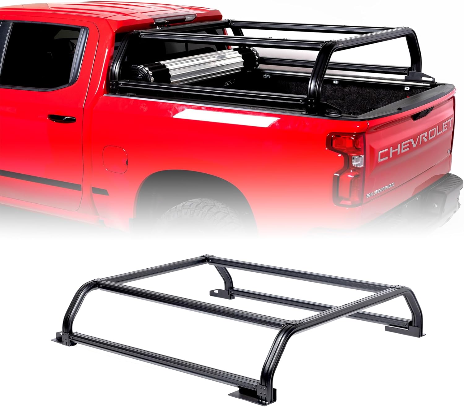 Putco Venture Tec Rack - Fits Chevy Silverado 2500/3500 - GMC Sierra 2500/3500 2020-2026 6'9'' Bed