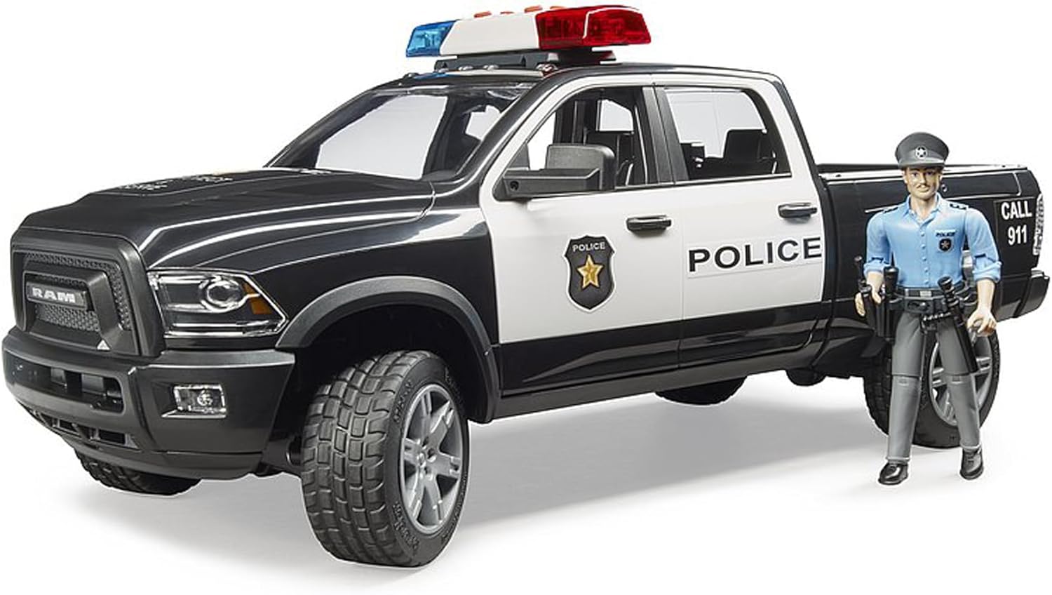 Bruder 02505 Ram 2500 Police Pickup with Police Officer