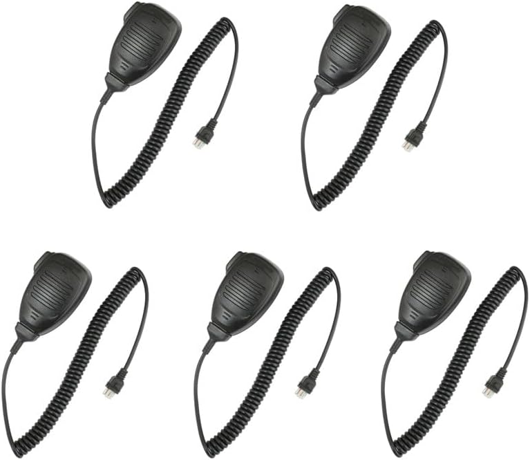 5 Pack KMC-35 KMC-65 KMC-65M Standard Dynamic Mobile Radio Microphone (RJ45) Handheld Speaker Mic for NX700 NX800 TK8180 TK7180 TK7360 TK8160 Radio