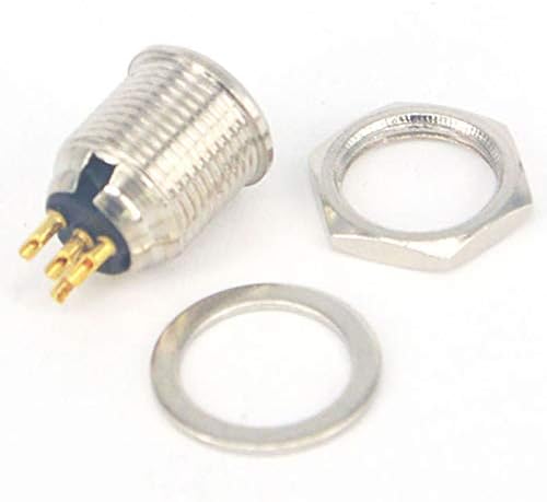 Davitu Electrical Equipments Supplies - 100 Pieces by Mini xlr 4 pin female male Audio Microphone connector - (Color: female)