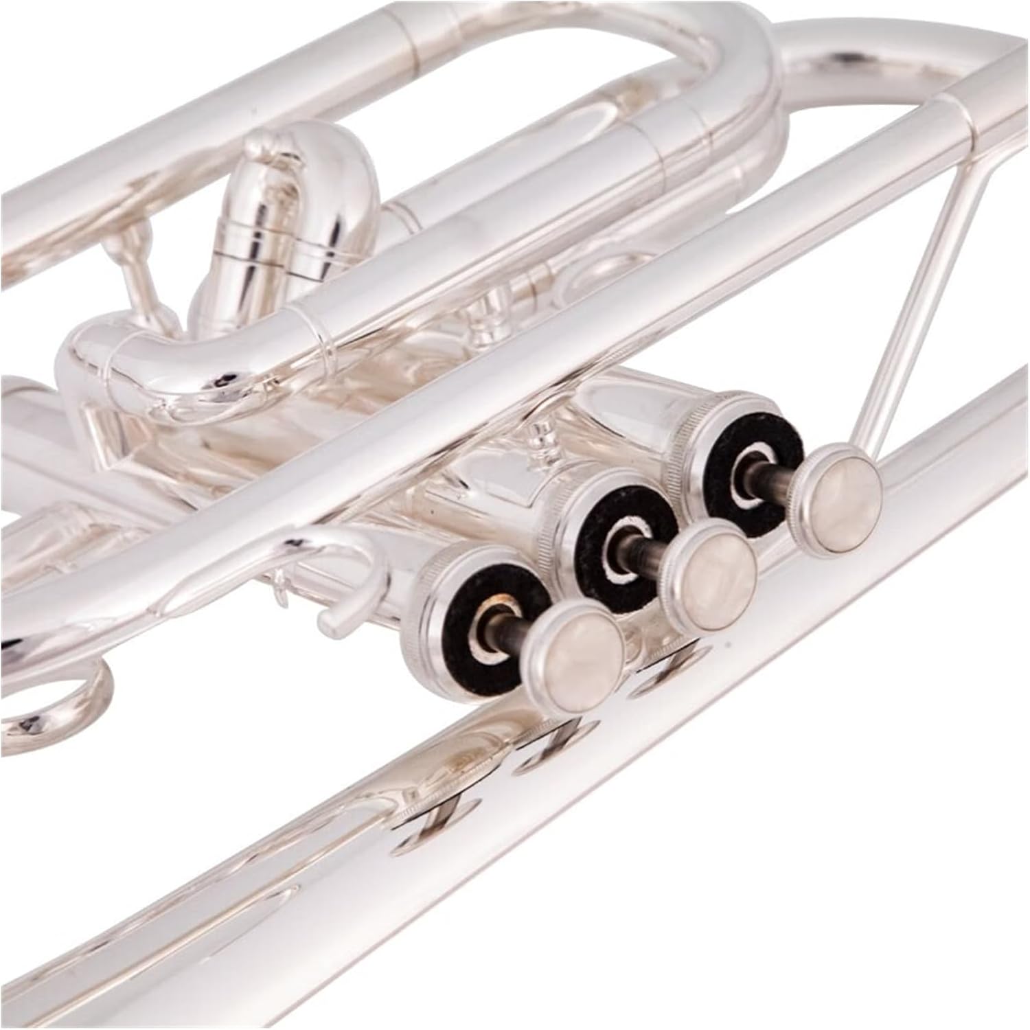 B flat silver plated cornet mini trumpet instrument professional beginner performance