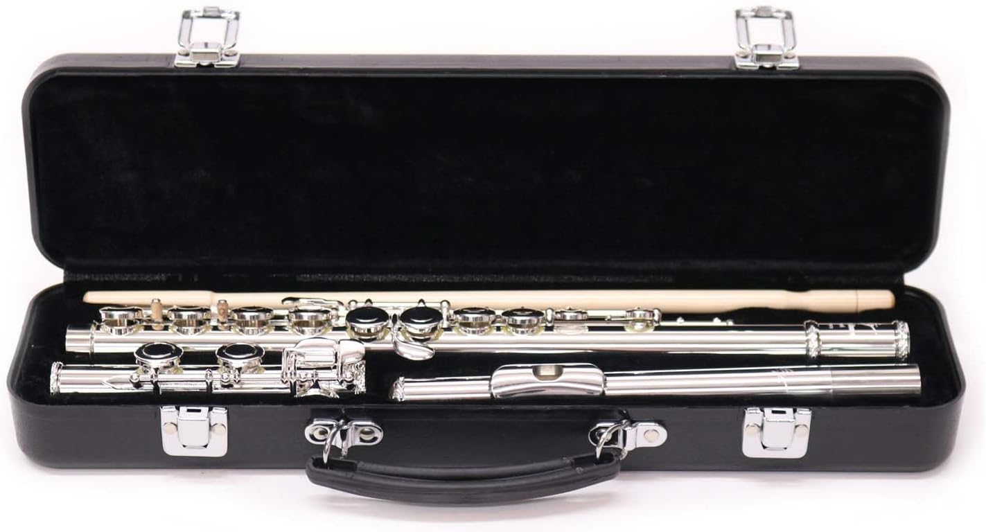 Trevor James Silver Flute Model 10XC - G Key, Closed Holes, Silver Finish