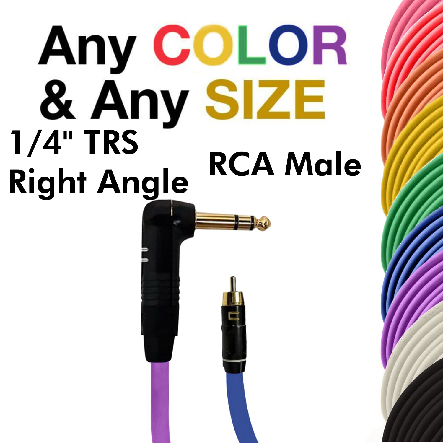 COLUBER CABLE Right Angle 1/4