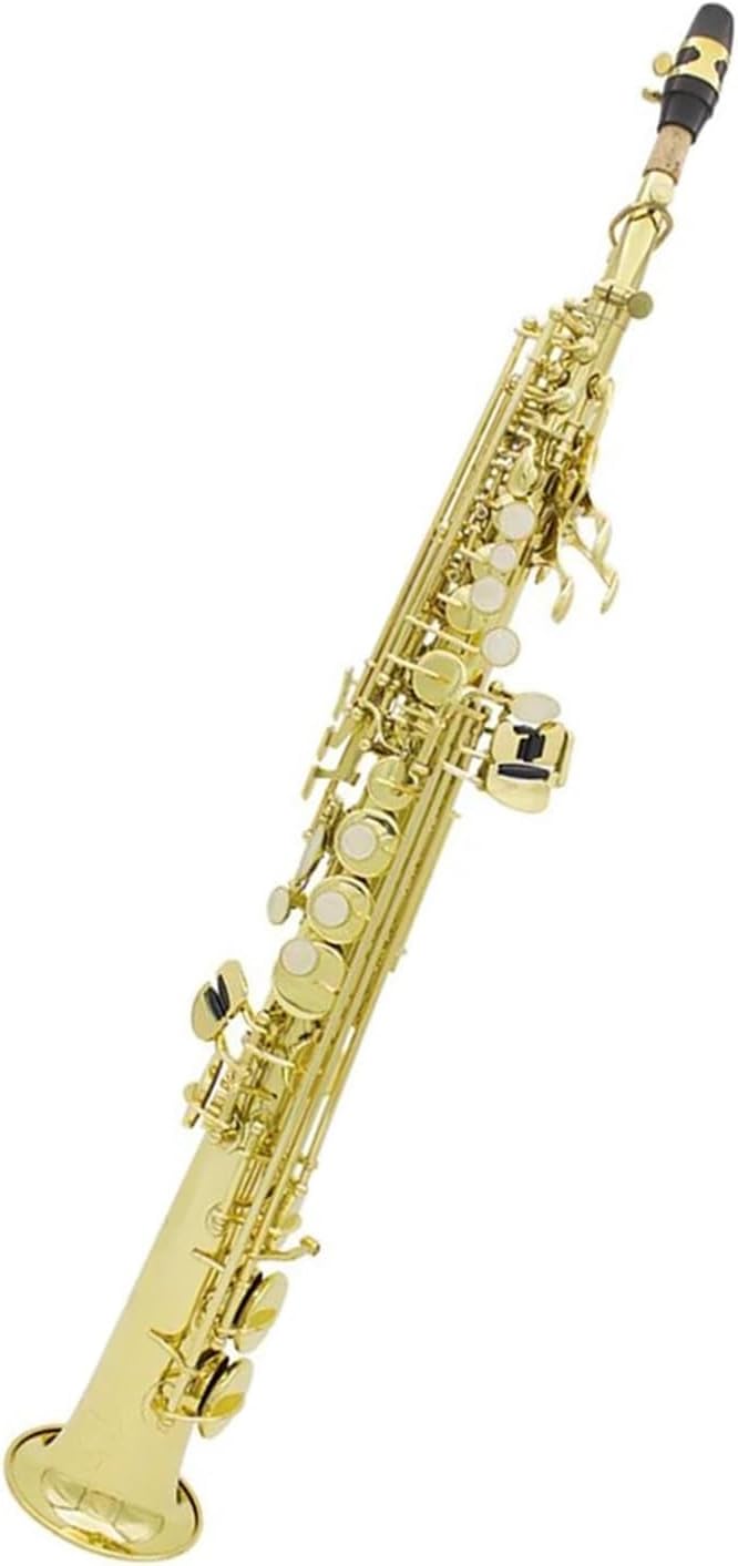 Treble Straight Professional Sax Treble B Flat Brass Saxophone Woodwind Instruments With Saxophone Accessories