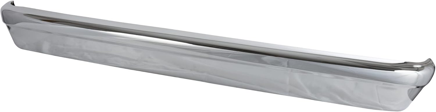 Garage-Pro Rear Bumper for Ford E-150 E-250 E-350 Super Duty 2005-2014, Chrome Steel, Automotive Exterior Accessories w/o Molding Holes, No Parking Aid Sensor