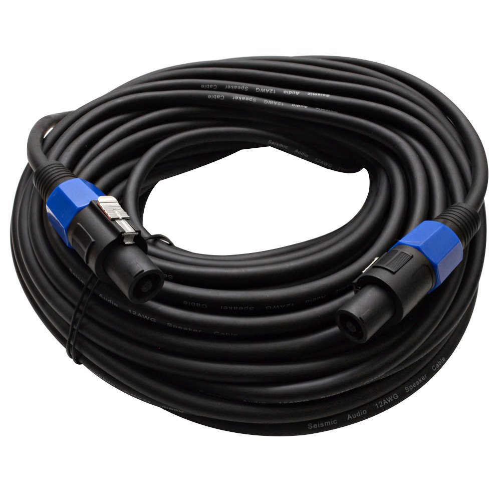 Seismic Audio - TW12S75 - 75 Foot Speakon to Speakon PA/DJ Speaker Cable - 2 Conductor - 12 Guage
