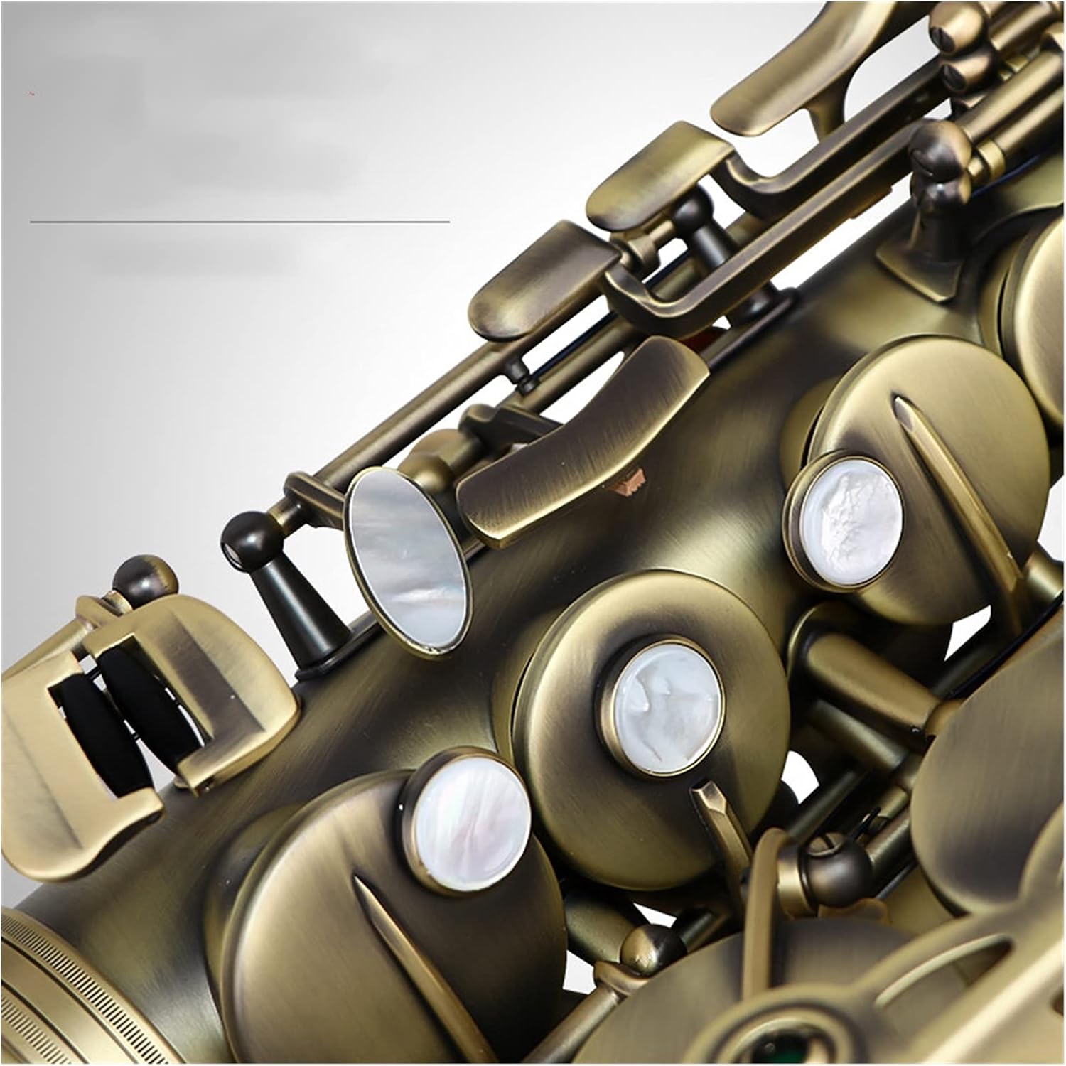 Sax Beginners Kit Antique Finish EB E Flat Alto Saxophone Sax Shell Key Carve Pattern Instrument with Case Other Aeccessaries Wind Instrument