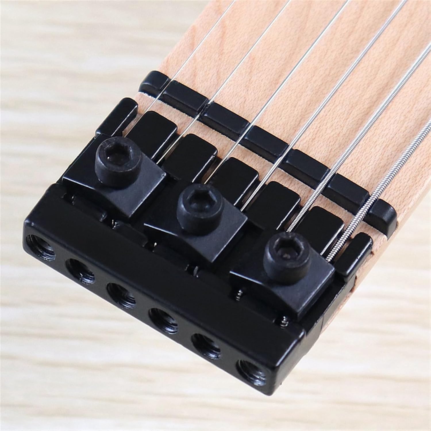 Mini Portable Guitar 6 String Travel Headless Electric Guitar 30 Inch High Gloss Finish Solid Basswood Body Professional Headless Guitar (Color : 01)