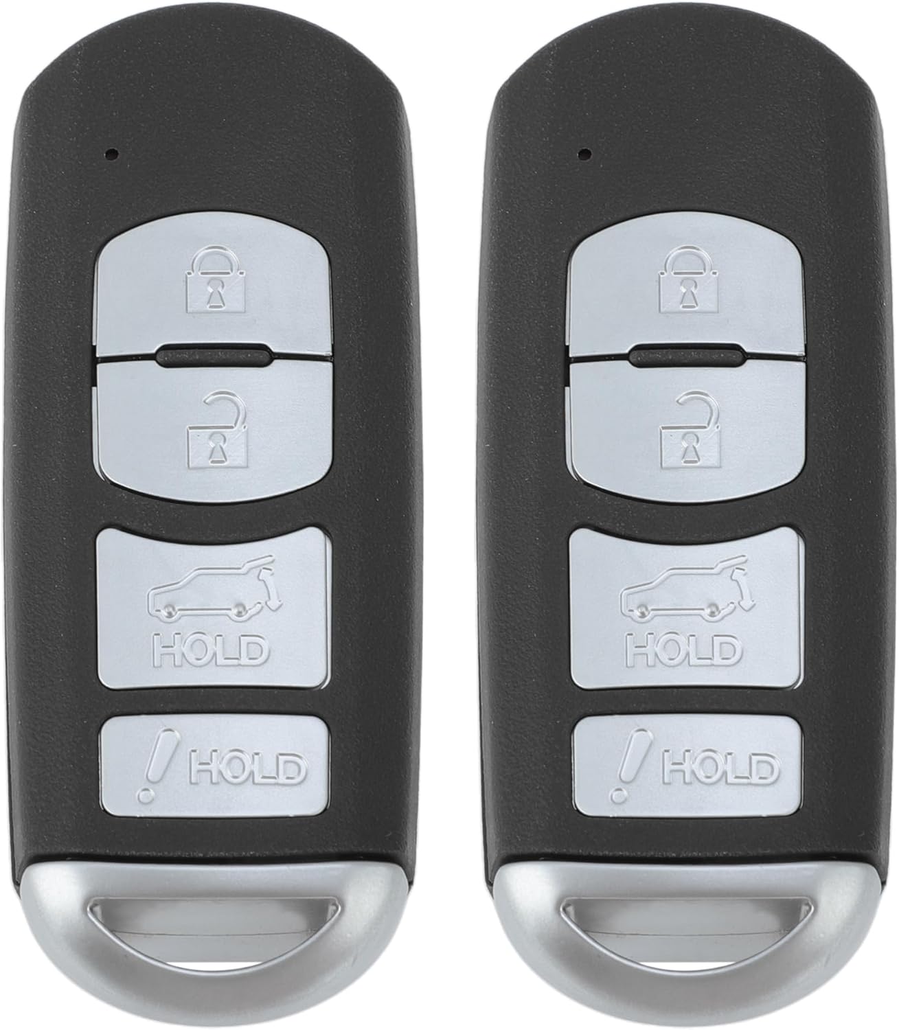 X AUTOHAUX WAZX1T763SKE11A04 315Mhz Replacement Keyless Entry Remote Smart Key Fob for Mazda CX-7 for Mazda CX-9 10-15 TEY1-67-5RY TEY1675RY 4Buttons 2Pcs