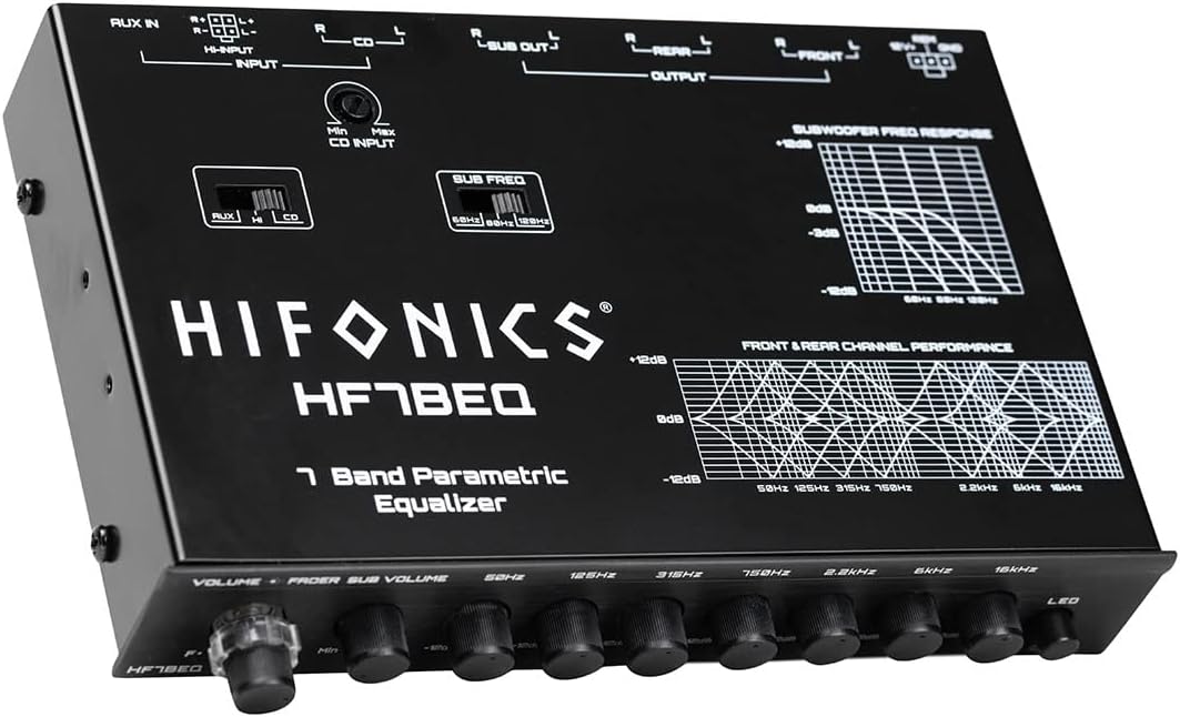 HIFONICS 7 BAND EQ WITH CROSSOVER