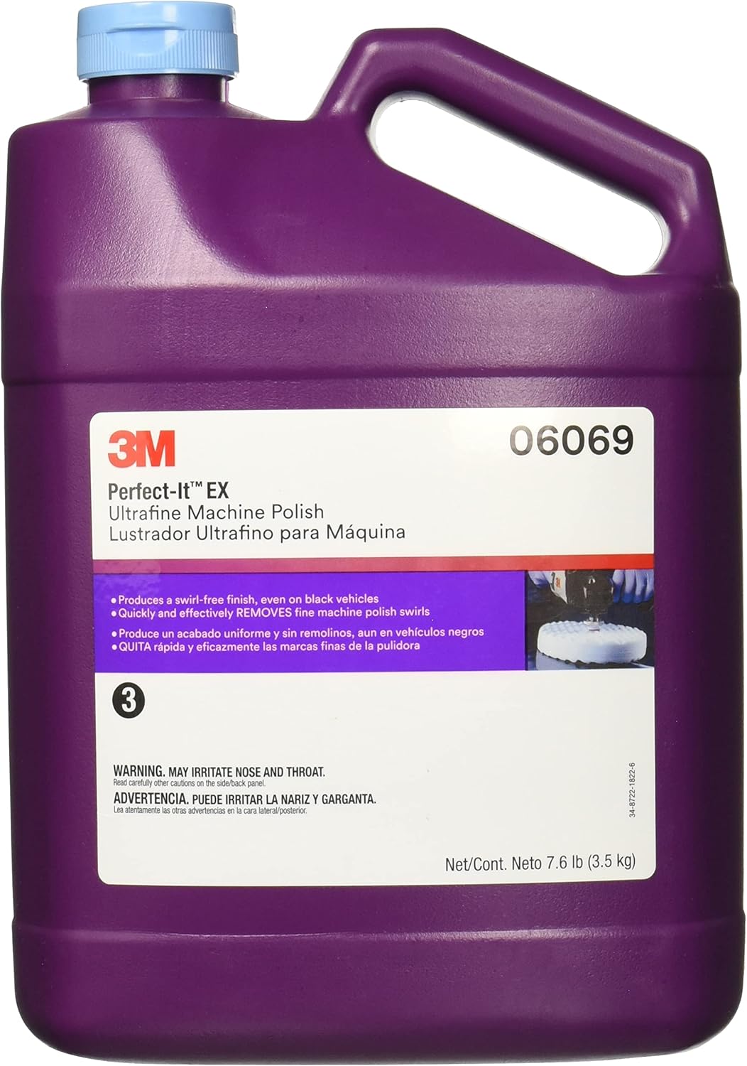 3M Perfect-It EX Ultrafine Machine Polish, 06069, 1 Gallon, Quickly and Completely Removes Ultrafine Swirl Marks