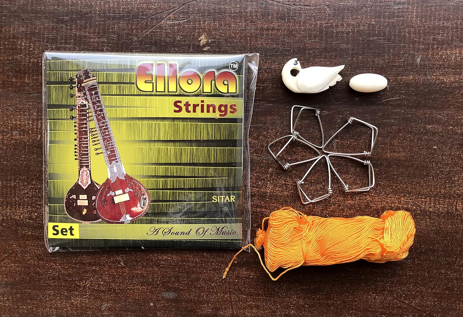 Sitar Accessories Strings Mizrab fret thread tuning beads all in one