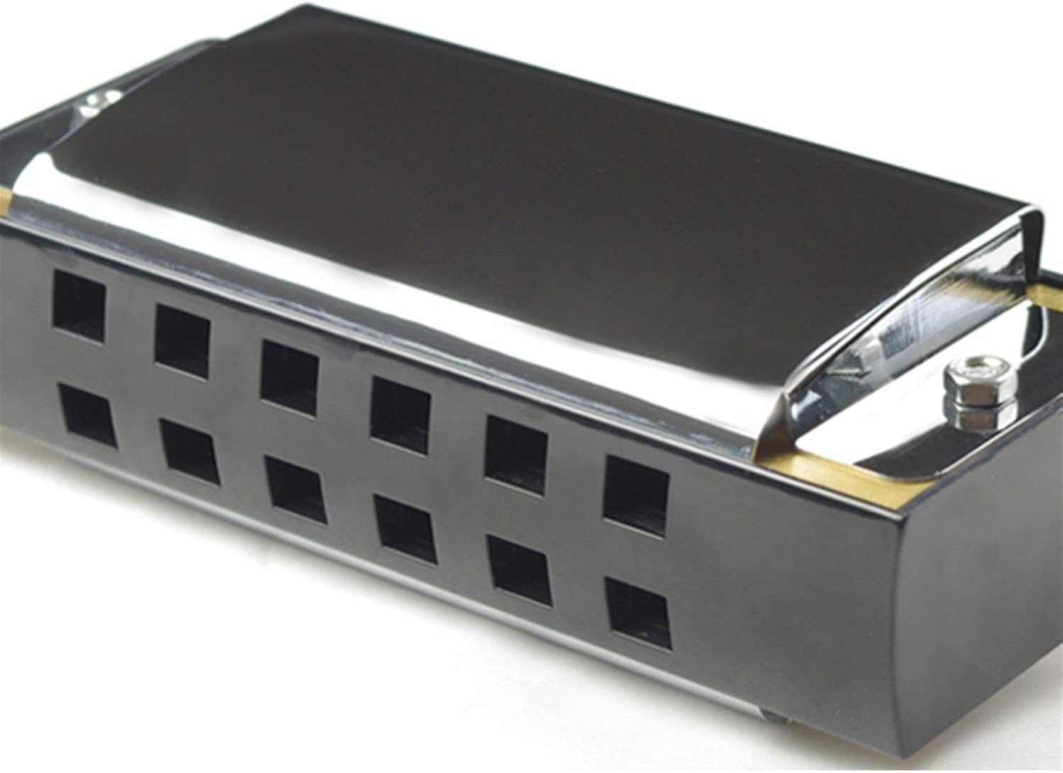 Folk Instruments Bass Harmonica Pocket Ensemble Orchestral Harmonica 12 Holes Harp Mouth Organ Musical Instruments for Beginners (Color : Silver)