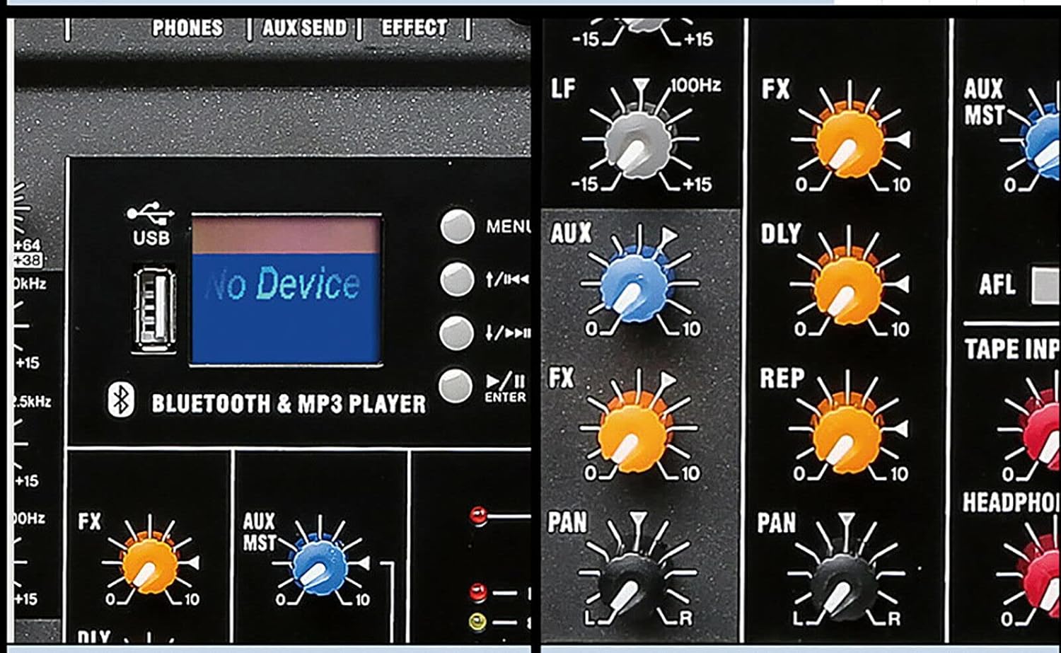 Professional Audio Mixer Sound Board Console,12 Channel Studio Audio Mixer,Bluetooth USB Live Studio Audio Mixing Power Mixing Amplifier Studio Audio DJ KTV Mixing Console USB Slot