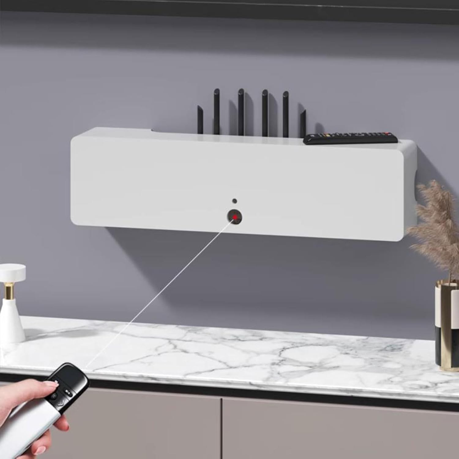 WiFi Router Set top Box CD DVD Players Cable Box Toy Storage Cabinet Wall Mounted TV Cabinet Wall Shelf Floating TV Shelf Game Console TV Stands TV Unit TV Bracket Wall Mount Corner Shelves