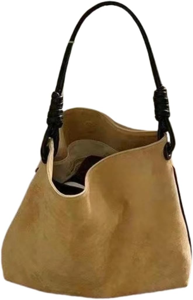 Cross Body Bag Women Autumn And Winter Retro Contrast Color Shoulder Bucket Bag Large Capacity Handbag Crossbody Women'S Bag-Main