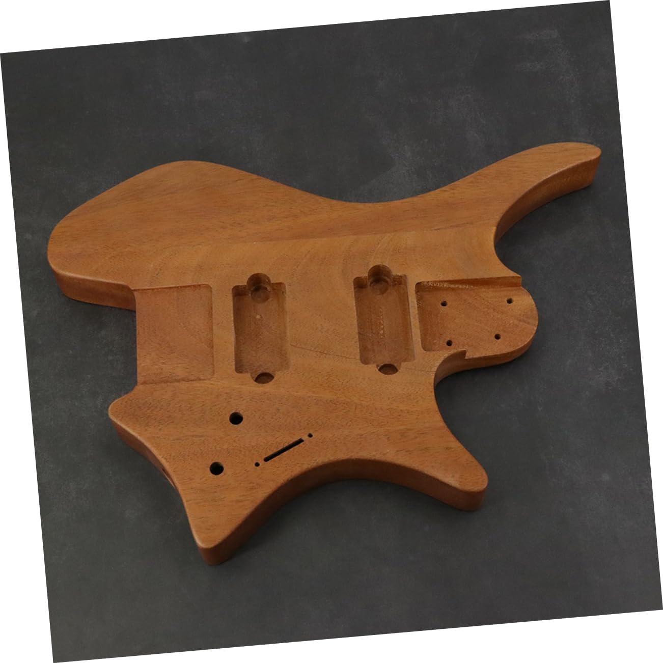 Totority Unfinished Electric Guitar Body Versatile Guitar Accessory for Custom Projects Headless Design for Easy Tuning for Authentic Warm Tones Suitable for Various Music Styles