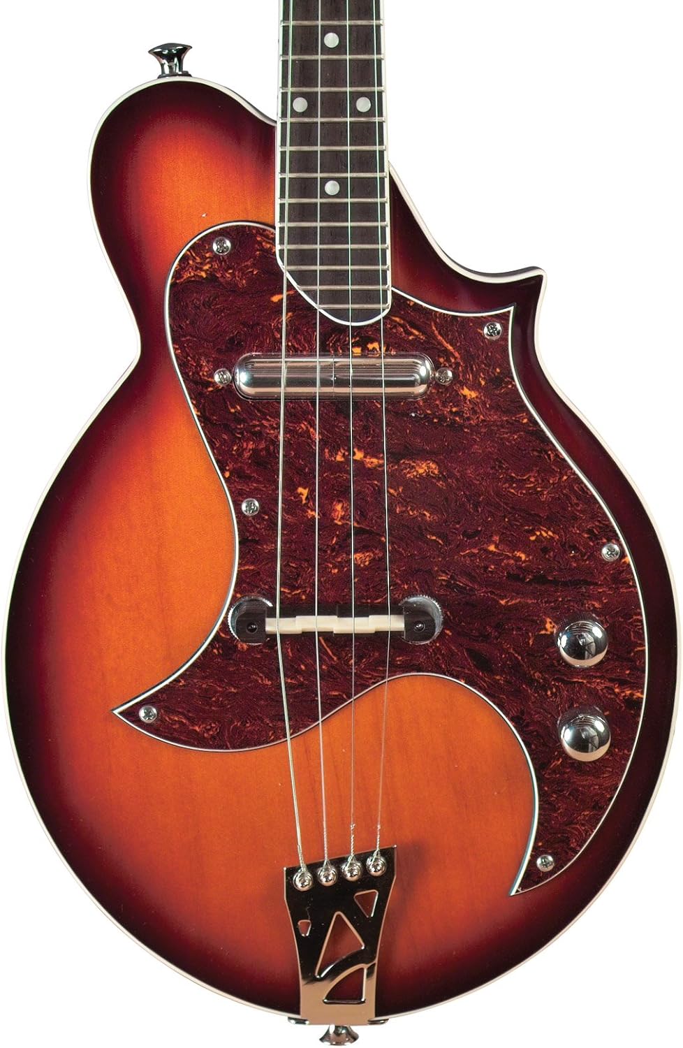 Kentucky KM-300E 4-String Electric Mandolin – Traditional Sunburst, Solid Basswood Body, Maple Neck, Gig Bag Included