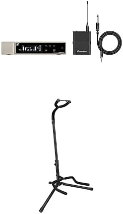 Sennheiser EW-D CI1 Instrument Set (Q1-6) with Amazon Basics Foldable Guitar Stand