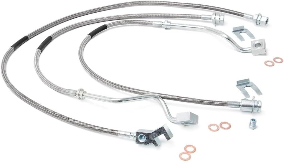 Rough Country Stainless Brake Lines for 1999-2004 Ford Super Duty - 89717