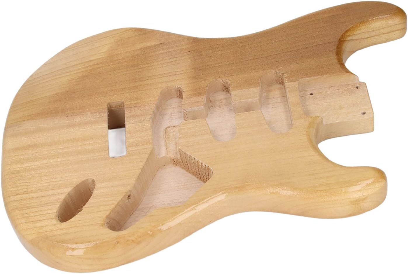 Unfinished Guitar Body, Walnut Wood Blank Triple Single Pickup Hole Electric Guitar Replacement