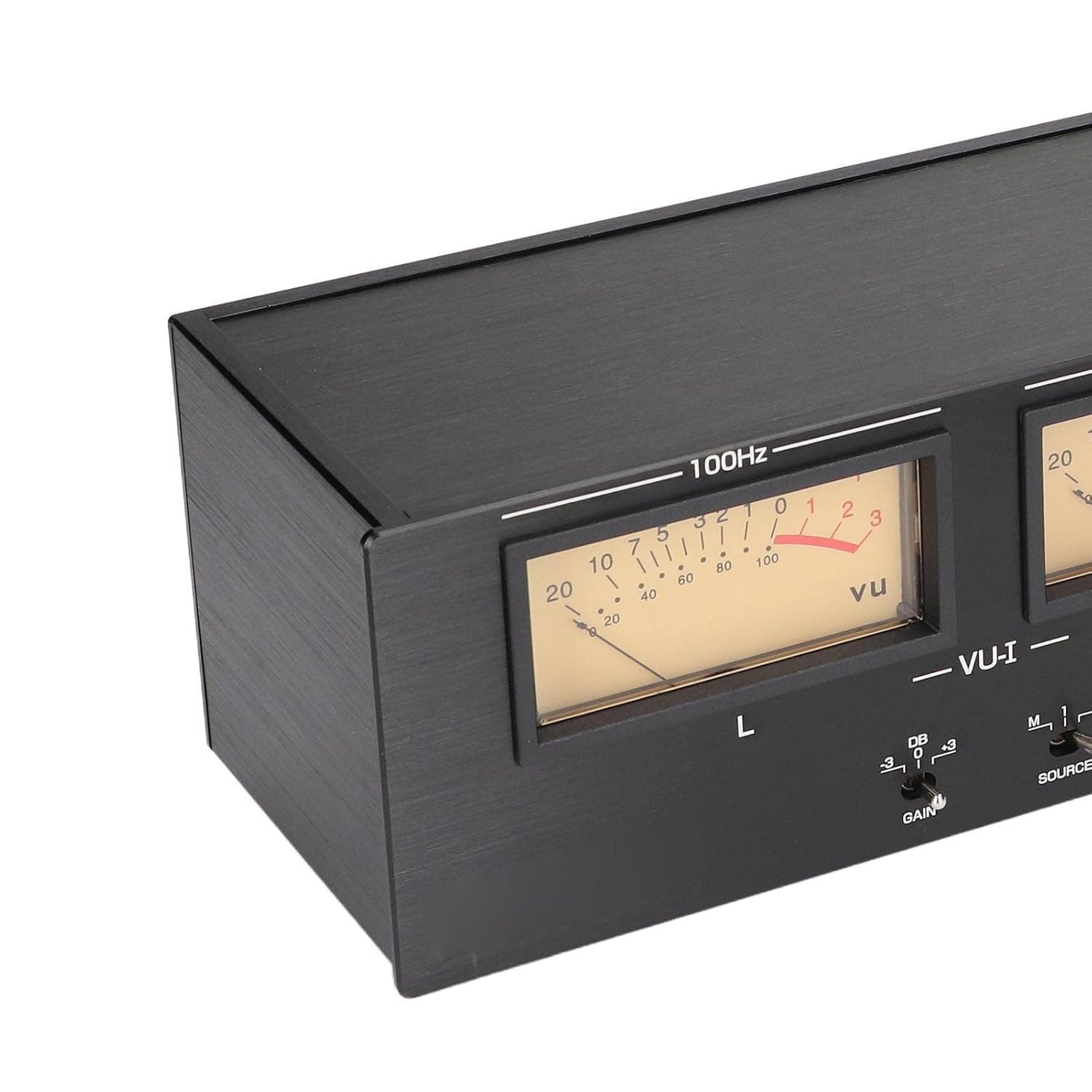 4 Way VU Meter 3 Gain DC 12V 1A Power Off Data Storage Analog Sound Level Meter for Audio Equipment