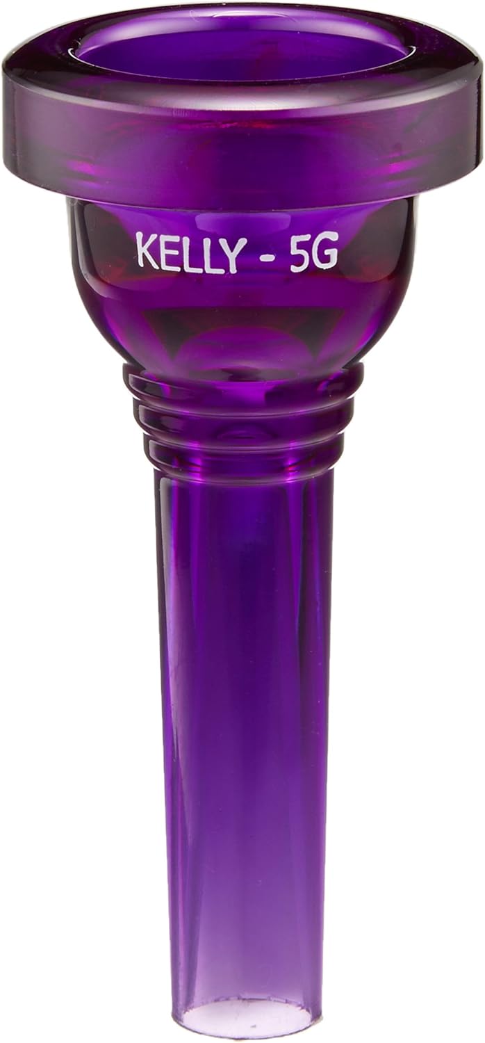 Kelly Trombone Mouthpiece 5G (For Thick Tubes) Crystal Purple