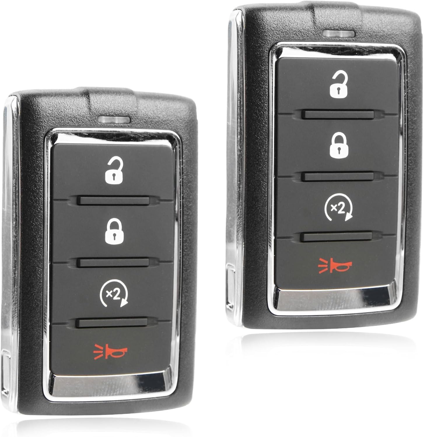 2X USARemote Keyless Entry Remote Car Key Fob 4-Button Replacement for 2021 - 2023 Jeep Wagoneer Grand Cherokee (M3NWXF0B1, 685169738AA, 433 Mhz)