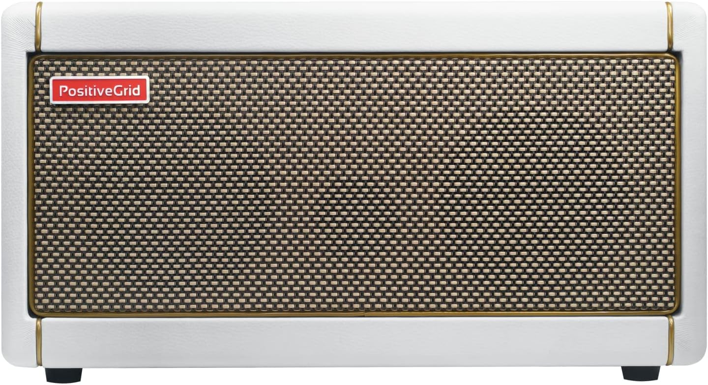 Positive Grid Spark Pearl Guitar Amplifier Electric, Bass and Acoustic Guitar 40-Watt Combo Practice Amp with Spark Mobile App (Pearl)